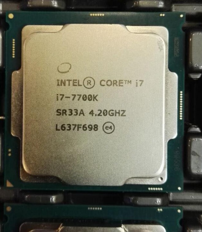 L'Intel Core i7-7700K Kabylake déjà flashé à 4.9 GHz