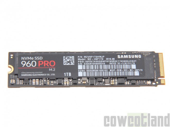 test ssd nvme samsung 960pro 1to