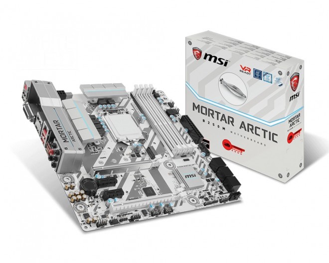 msi annonce cartes meres arctic blanche z270 h270 b250