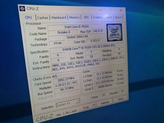 Intel Corei9 7920X