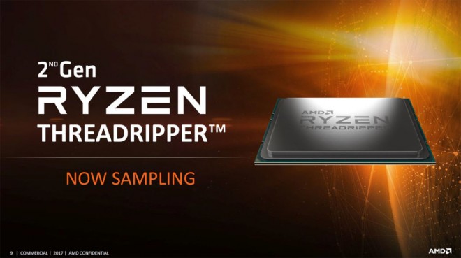 sampling processeurs AMD Threadripper 2900X 2920X 2950X