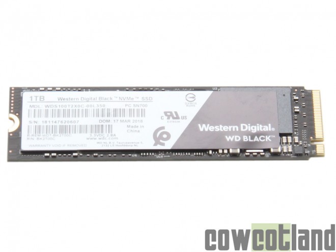 Test SSD Western Digital WD Black 3D 1 To cowcotland