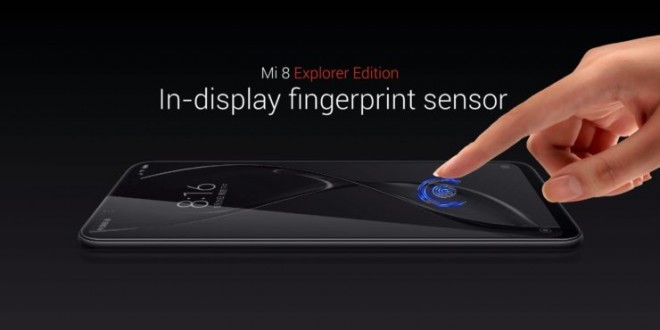 Xiaomi mi8 explorer edition smartphone