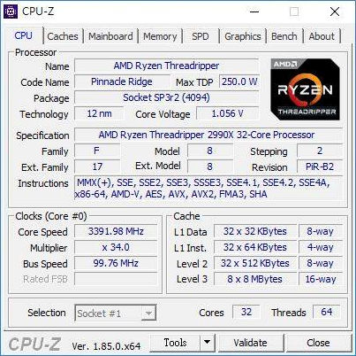 prix AMD Ryzen Threadripper 2990X 1500-euros