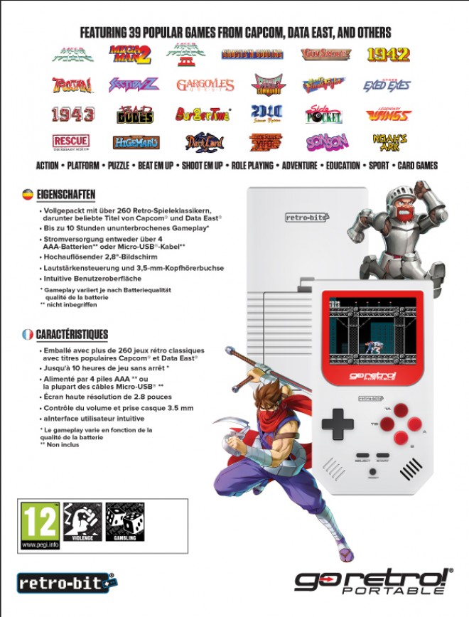 goretro console portable 260-jeux 40-euros