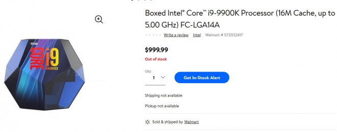 Processeur Intel Core-i9 9900K 999-dollars