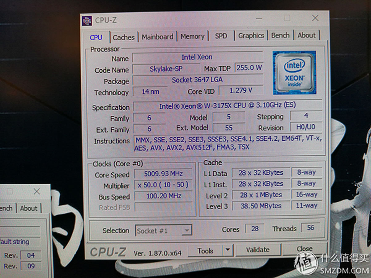 intel xeon w3175x processeur overclocking 5000-mhz