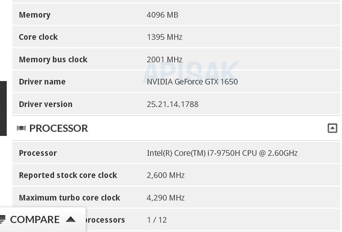 nouvelles informations future GTX1650 de NVIDIA