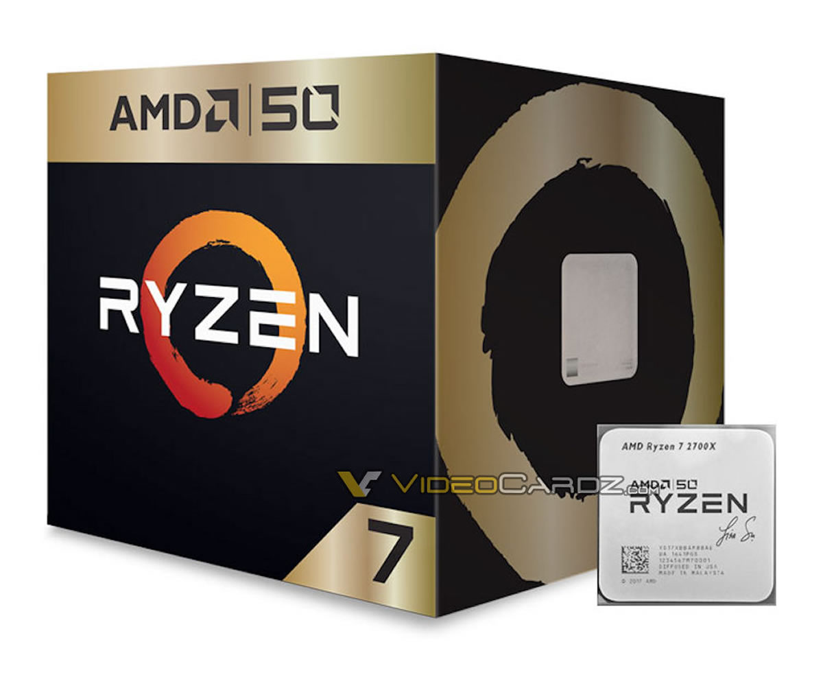 signature processeur AMD ryzen-7-2700x 50th anniversary Edition