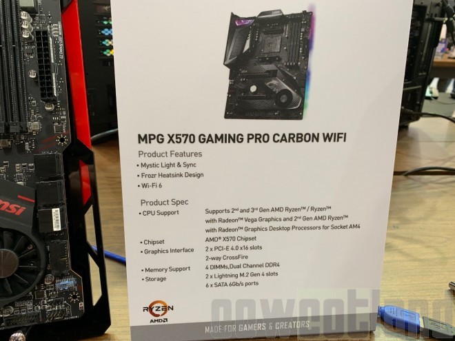 computex-2019 msi mpg-x570-gaming-pro-carbon-wifi