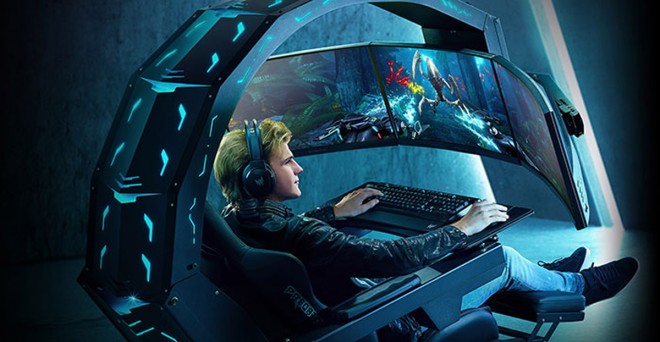 siège-gamer cockpit-gamer Acer-Predator-Thronos