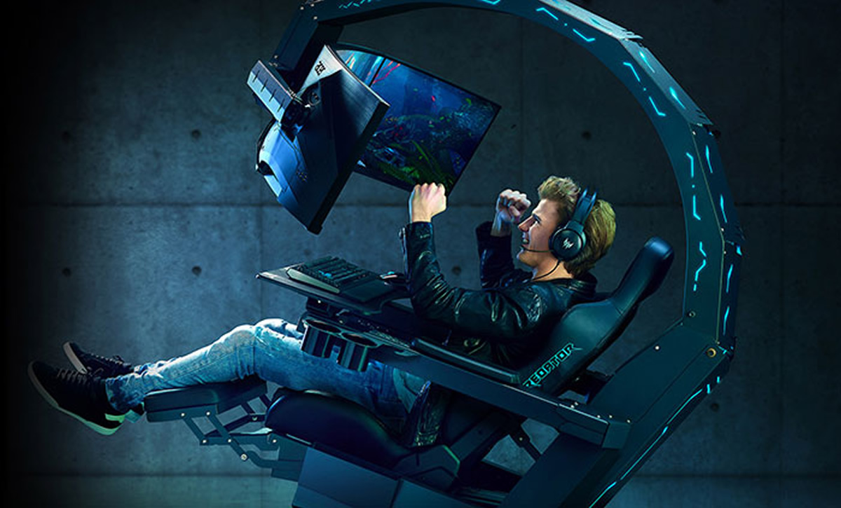 siège-gamer cockpit-gamer Acer-Predator-Thronos