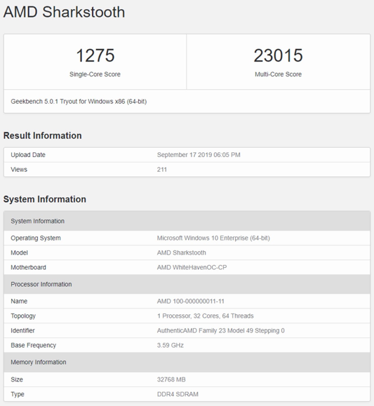 AMD Ryzen Threadripper 3000 ZEN-2 32cores 64threads