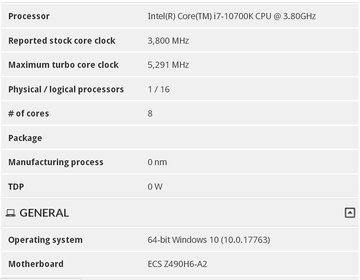 frequence core-i7-10700k processeur intel 5300-mhz
