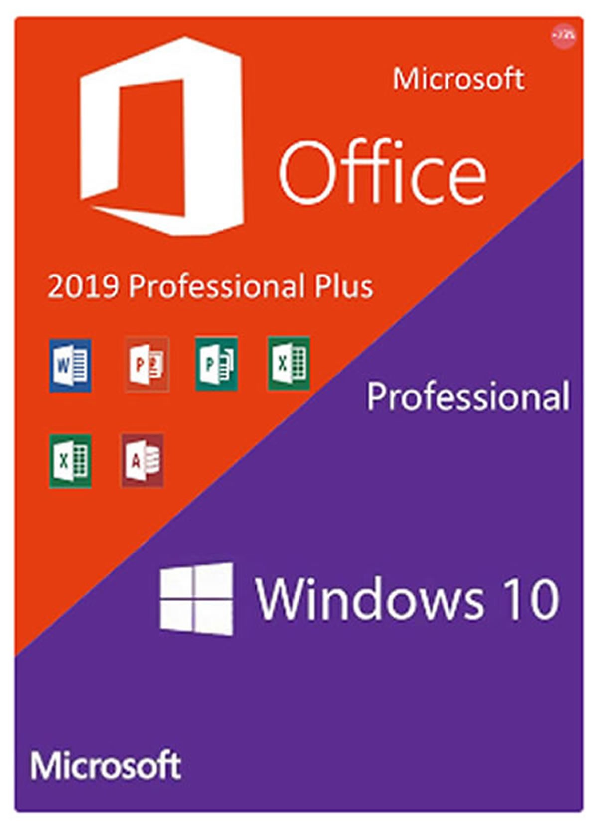 Licence Microsoft Windows 10 PRO OEM à 10.82 euros et licence Office 2019 Pro Plus à 46.71 euros
