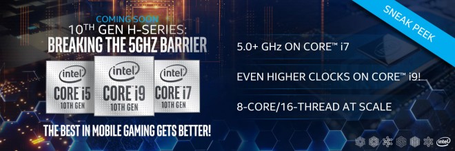 benchs processeurs Intel core-i9-10980HK