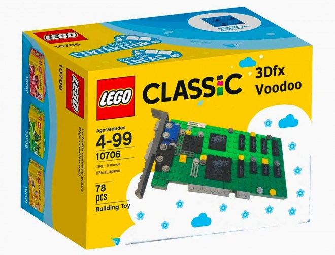 carte-graphique lego 3dfx voodoo-3D-4mo LEGO