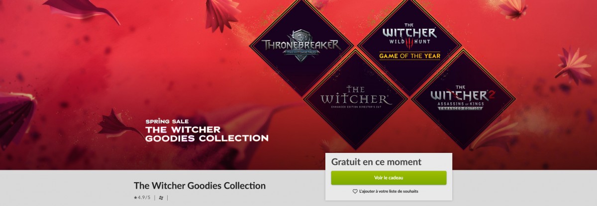 Bon Plan : GOG vous offre The Witcher Goodies Collection