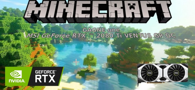 concours Minecraft RTX NVIDIA cowcotland gagnant