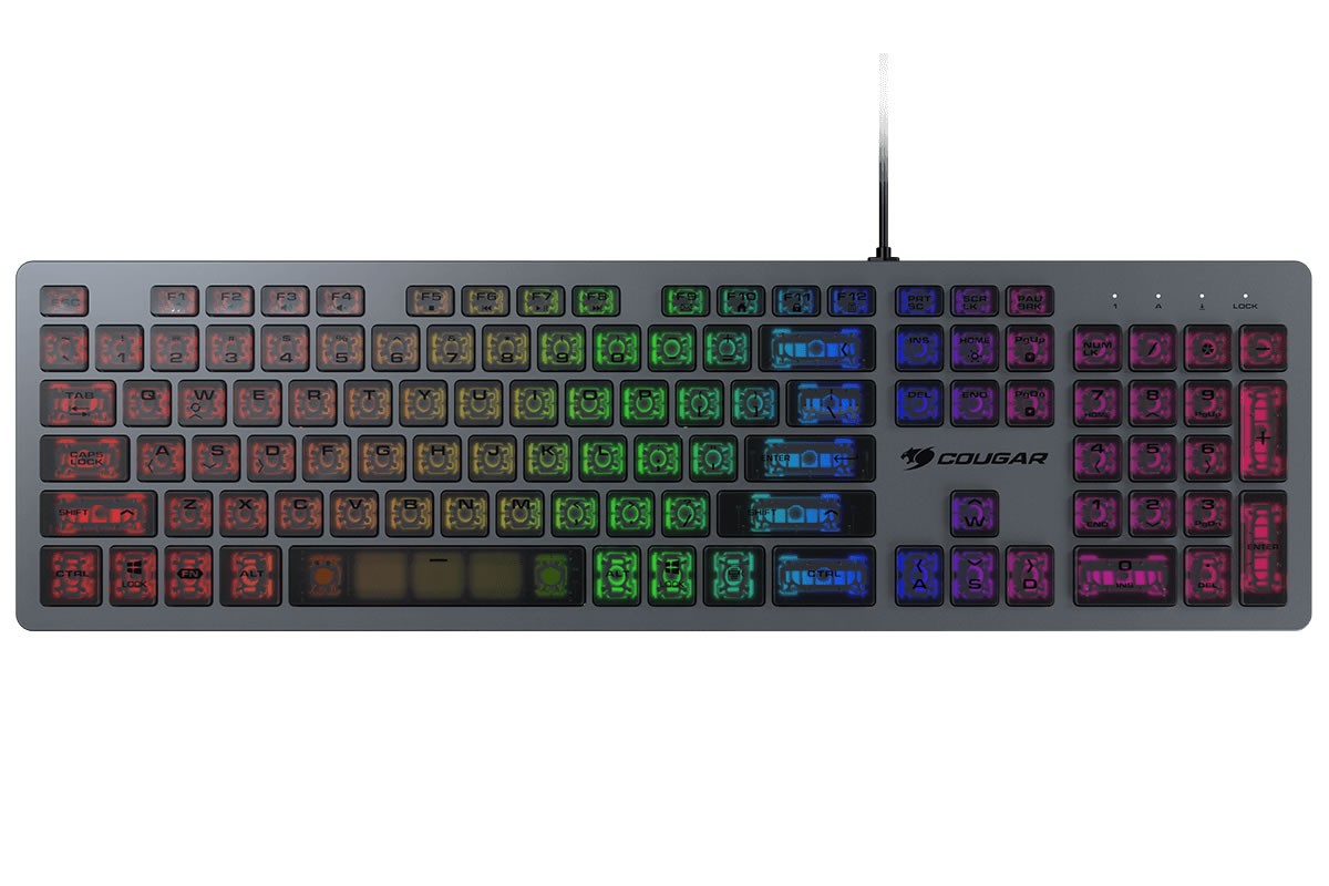 COUGAR VANTAR AX, un clavier en aluminium avec des touches RGB en ciseaux