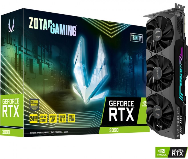 Zotac Gaming GeForce RTX 3090 TRINITY disponibles topachat 1699-euros