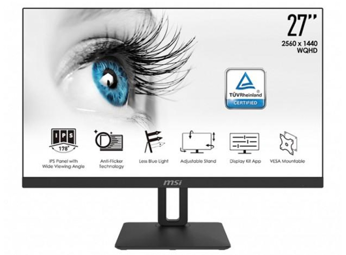 MSI annonce son 271QP27, un écran WQHD pour les Pro
