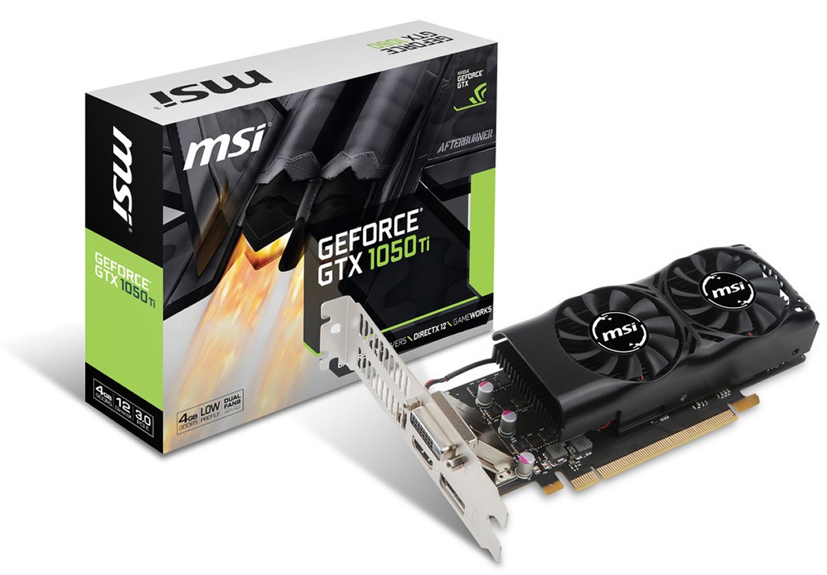 Maintenant de la de la carte graphique MSI GeForce GTX 1050 Ti est disponible à l'achat, contre 164.99 euros
