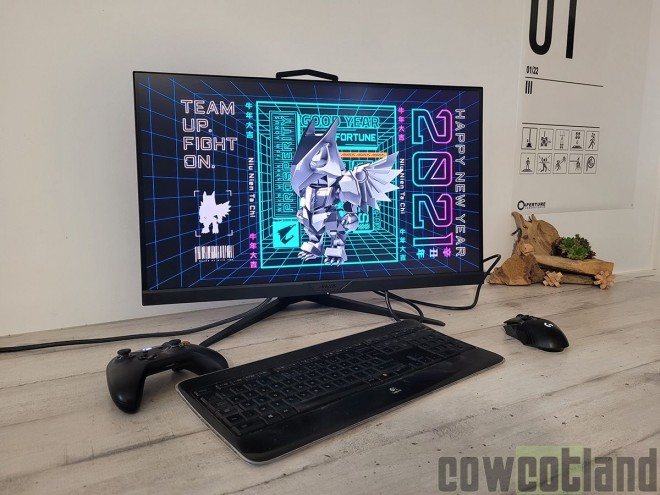 Test écran GIGABYTE AORUS FI27Q-X cowcotland