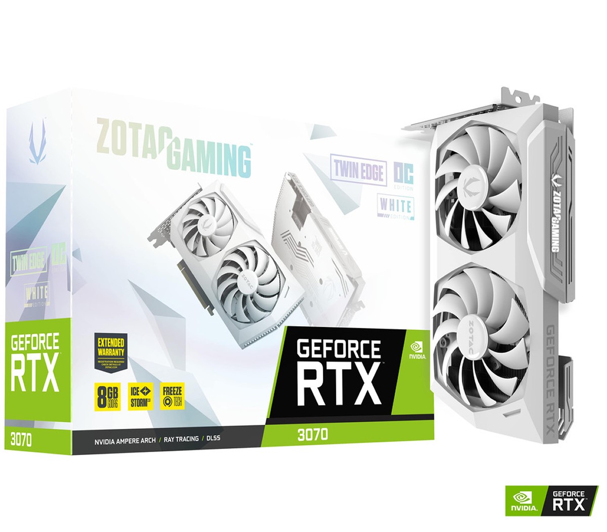 Zotac Gaming GeForce RTX 3070 TWIN EDGE OC WHITE disponible à 699.90 euros