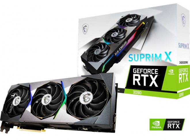 MSI GeForce RTX 3090 SUPRIM-X 2599 euros