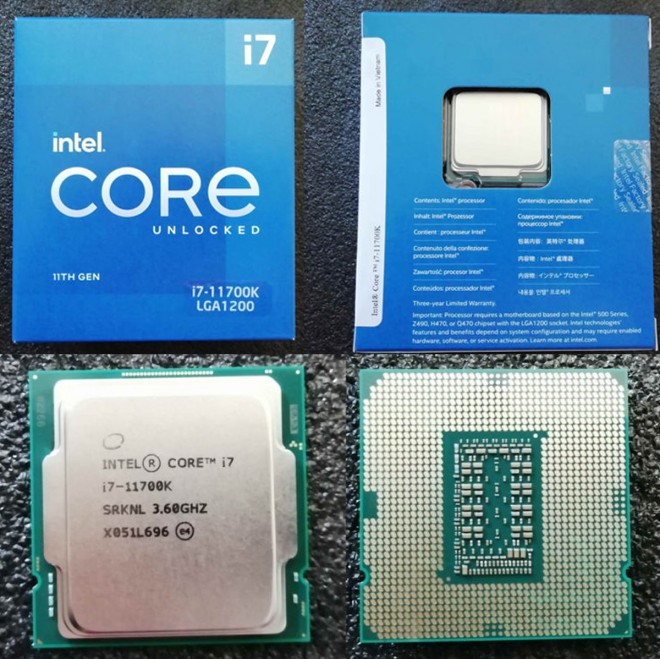 premier processeur intel core-i7-11700k livrés