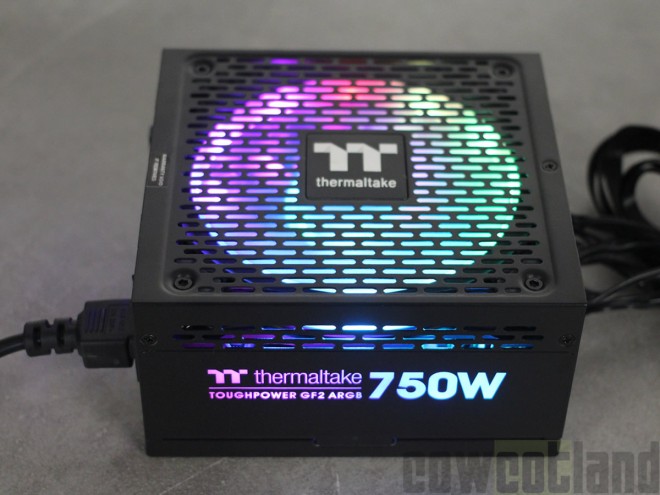 Test alimentation THERMALTAKE GF2 ARGB 750 cowcotland