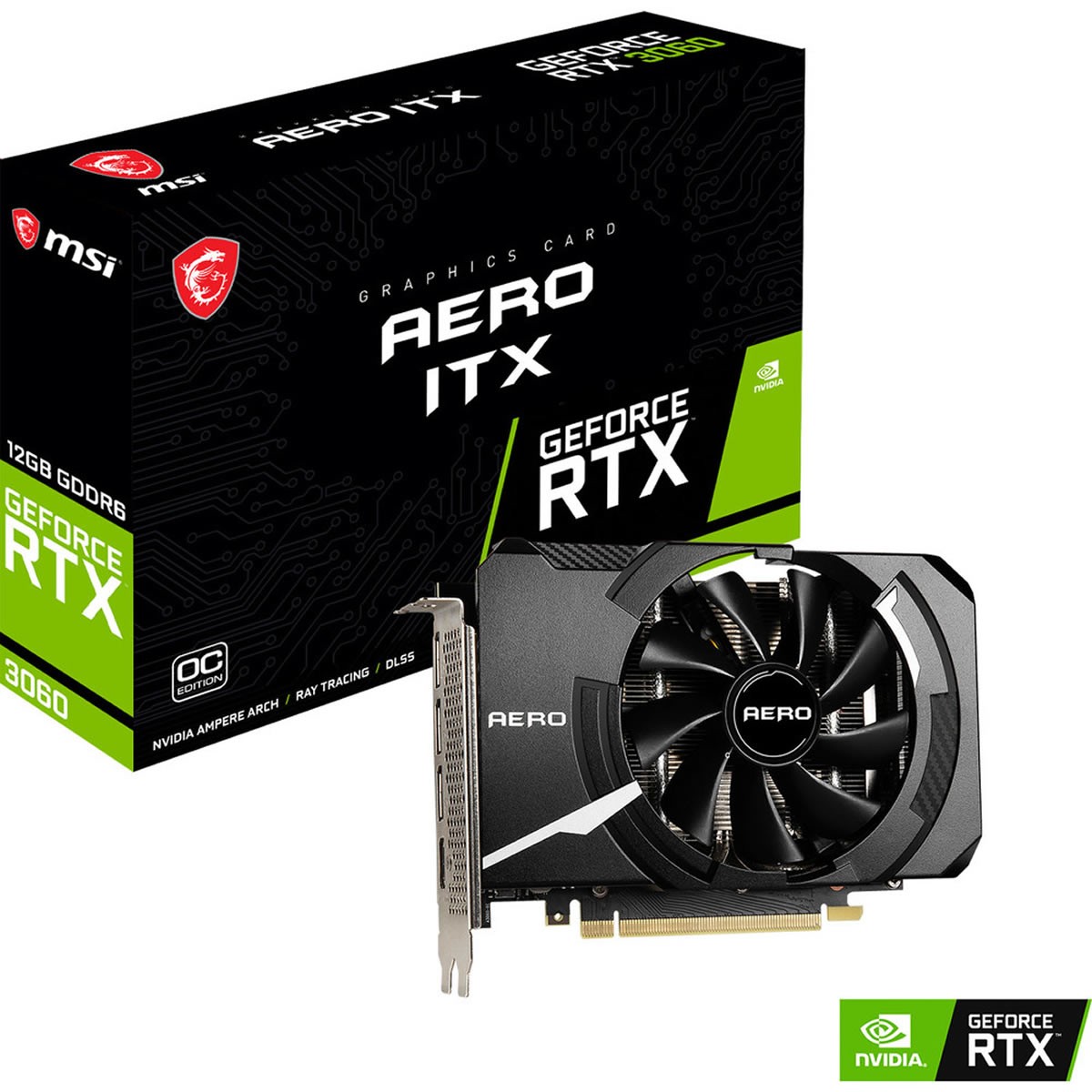 De la MSI GeForce RTX 3060 AERO ITX OC disponible à 599 euros
