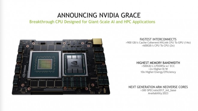 nvidia annonce cpu grace arm neoverse