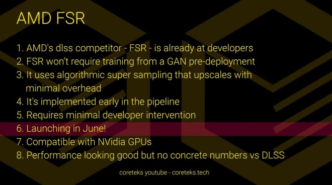 AMD FidelityFX Super Resolution FSR juin-2021