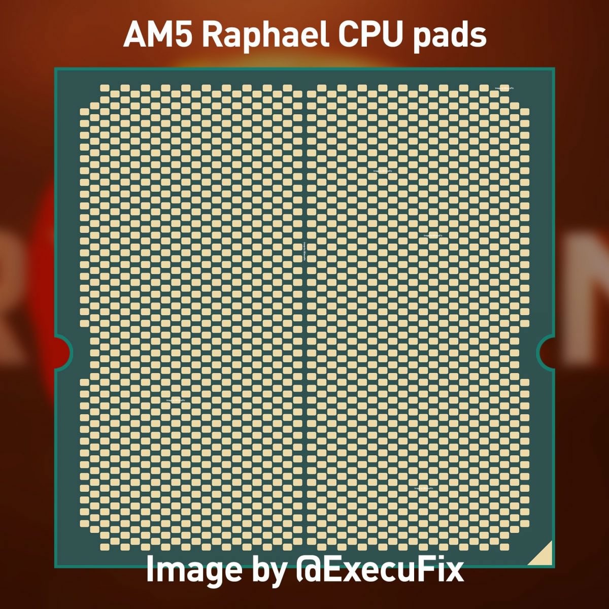 Voilà à quoi pourrait maintenant ressembler l'arrière des prochains processeurs AMD AM5