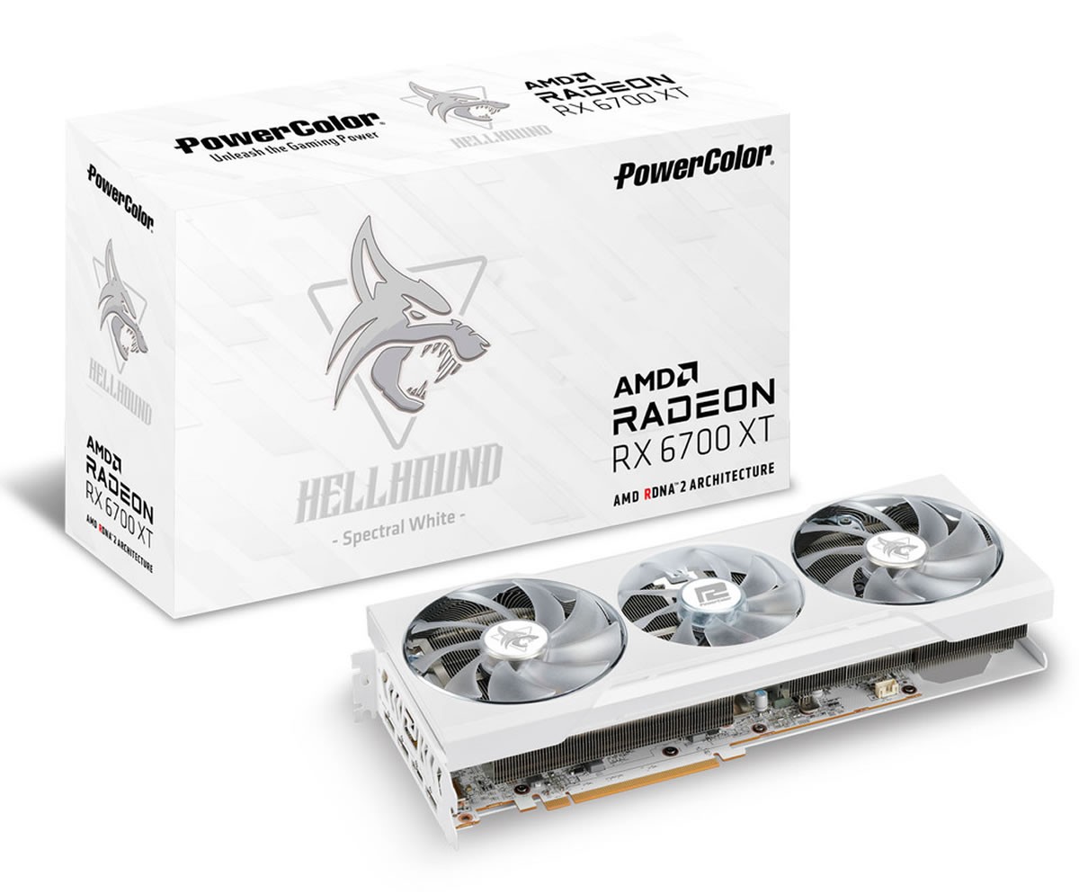La PowerColor Radeon RX 6700 XT HellHound Spectral proposée un peu moins chère que les autres 6700XT