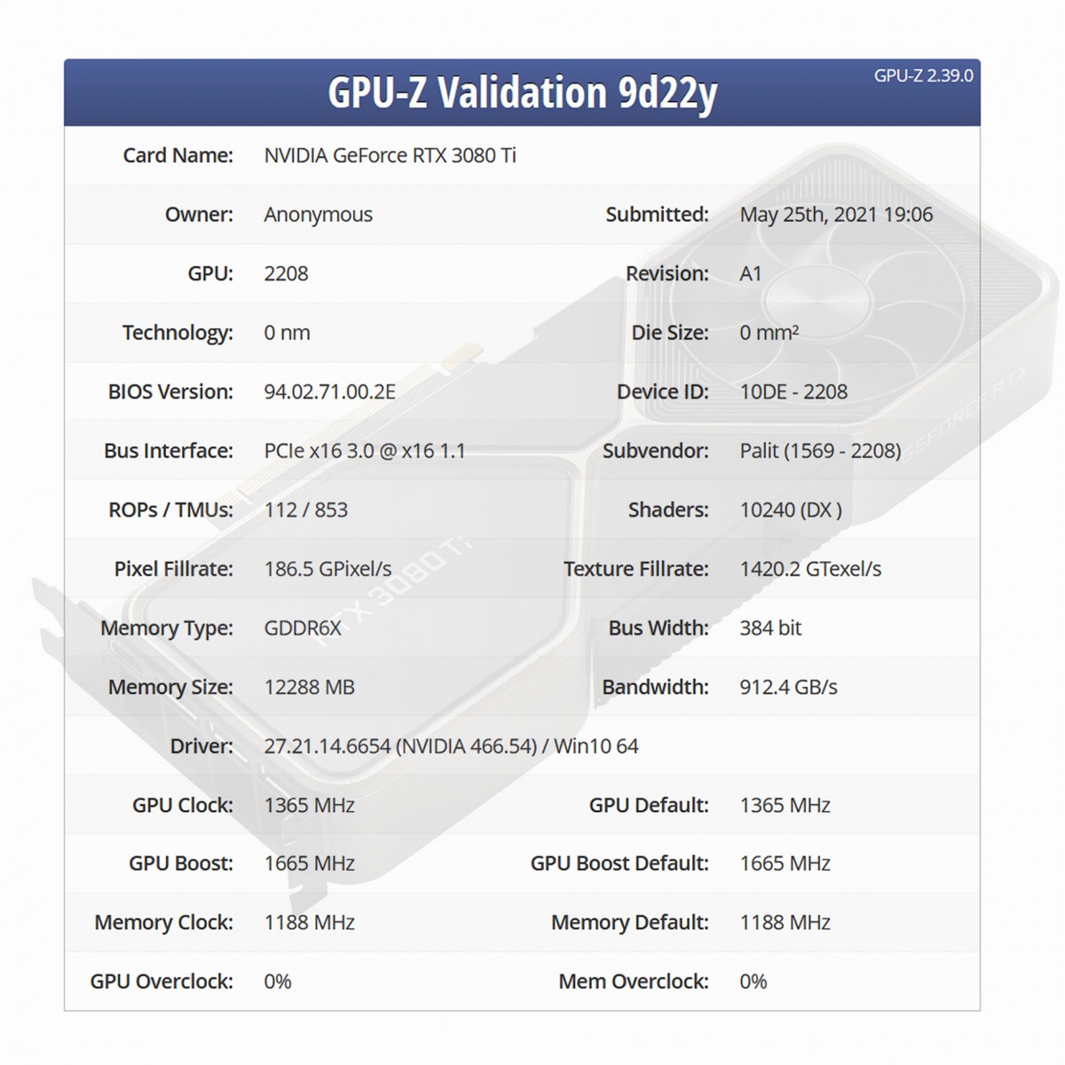 Voilà les spécifications techniques complètes de la GeForce RTX 3080 Ti de NVIDIA