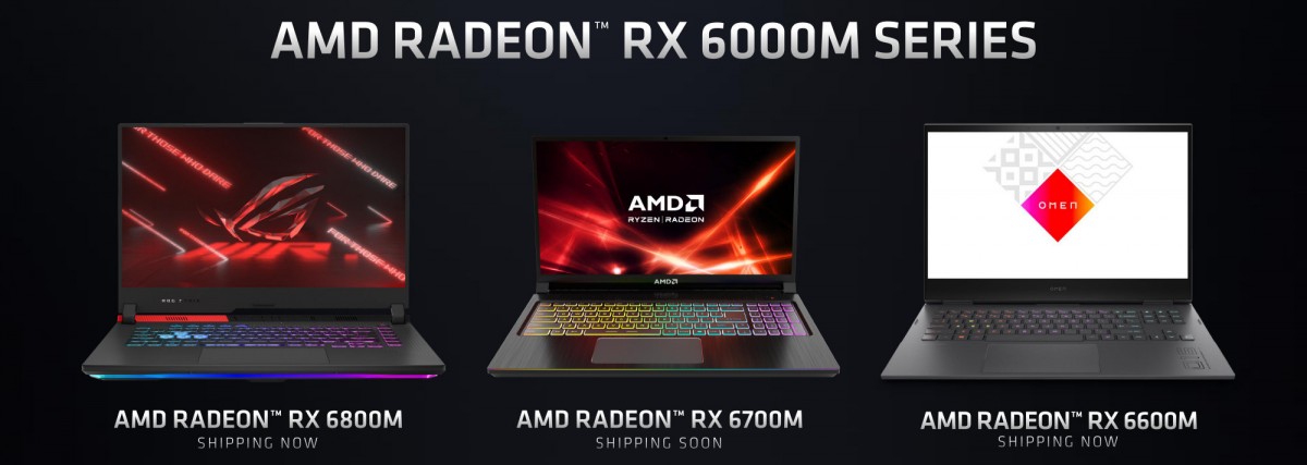 AMD annonce ses cartes graphiques RADEON RX 6600M, RX 6700M et RX 6800M pour nos laptops