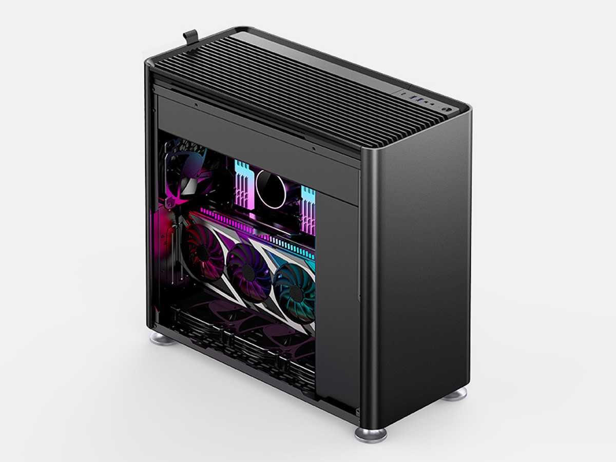 Boitier Mini Tour Mini ITX Jonsplus i100 Pro avec panneau vitré (Noir)
