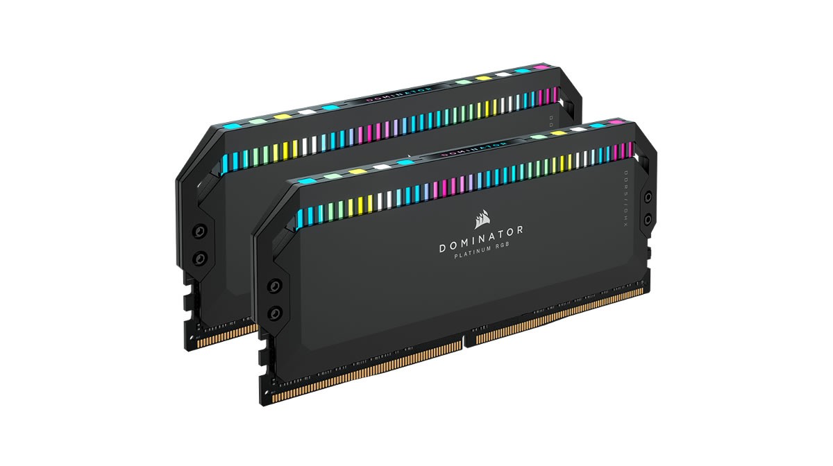 6400 MHz pour la mémoire DOMINATOR PLATINUM RGB DDR5 de CORSAIR