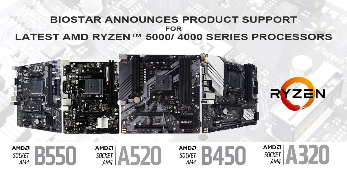 BIOSTAR annonce de nouveaux BIOS pour les derniers processeurs AMD