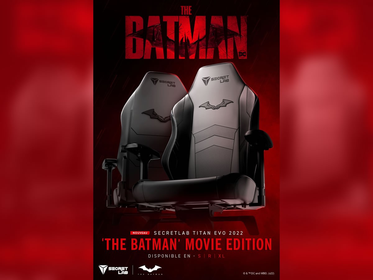 Secretlab dévoile un siège The Batman ; avec un Batarang magnétique en bundle