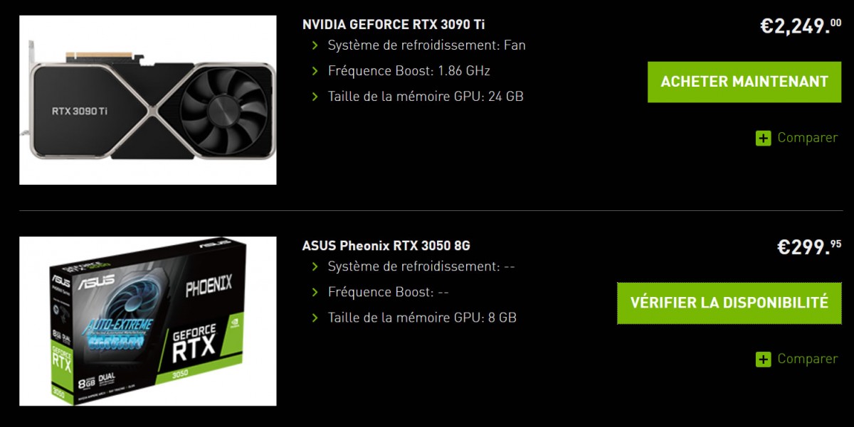 Ouf, la GeForce RTX 3090 Ti Fe de NVIDIA est de nouveau disponible en stock