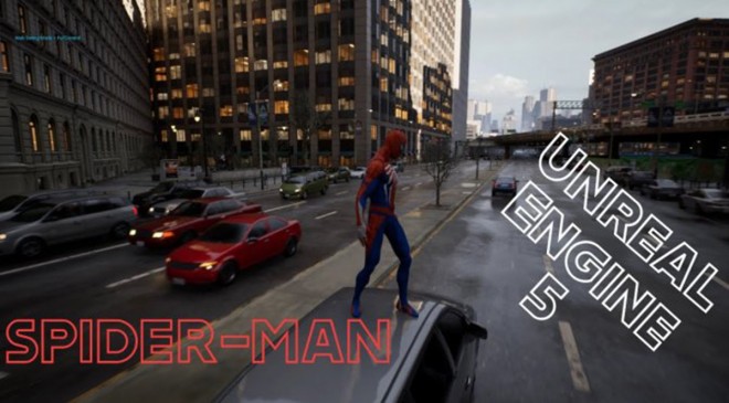 jeuvideo spiderman unrealengine5