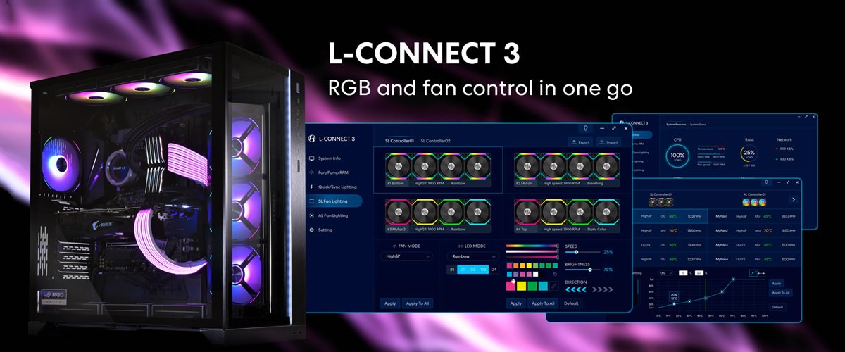 LIAN LI sort son logiciel de monitoring et contrôle RGB L-Connect 3