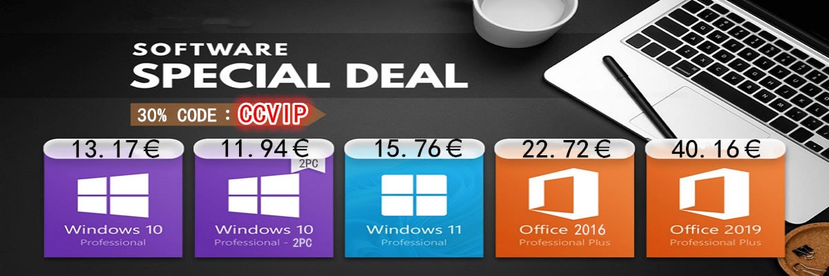 13 euros pour Windows 10 Pro et 22 euros pour Office 2016, les offres de pâques ne s'arrêtent pas