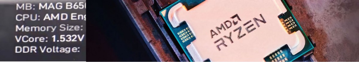 Un processeur AMD RYZEN 7000 en test sur une carte mère MSI B650 ? Et ouais...