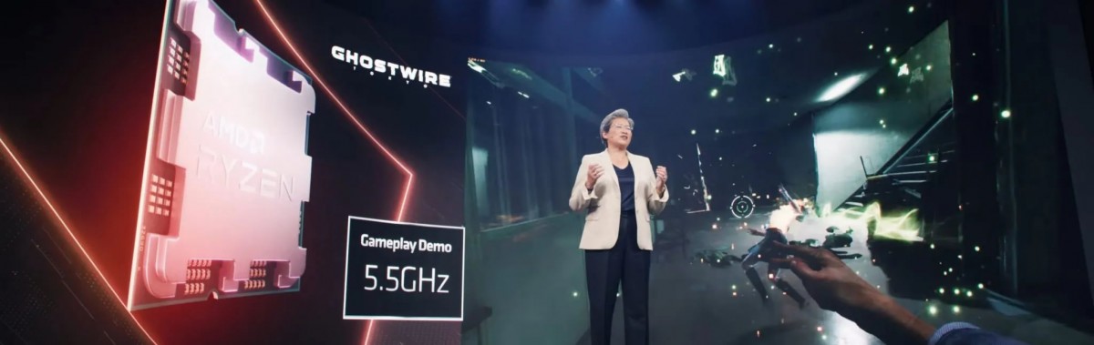 AMD fait la démonstration d'un Ryzen 7000 à 5500 MHz avec un AIO en 280 mm et sans OC
