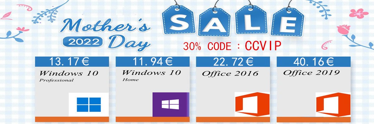 13 euros pour Windows 10 Pro et 22 euros pour Office 2016, les offres pour la fête des mères